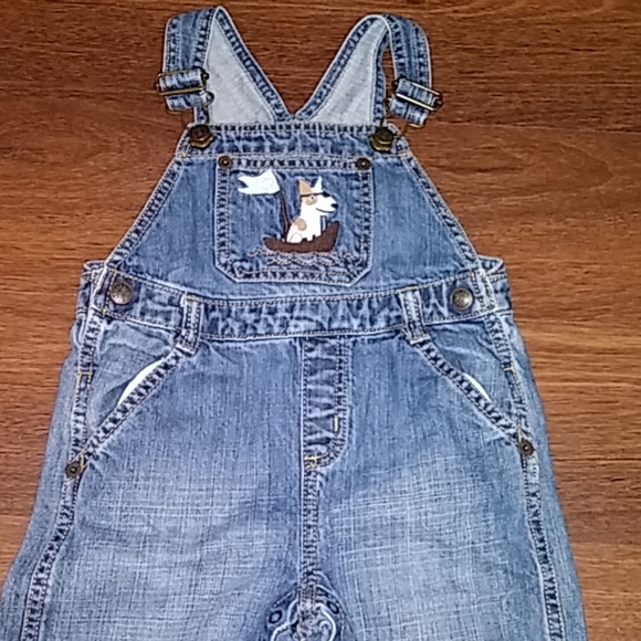 Crazy 8 Toddler Boy long Overalls NEW SZ 18-24M - Picture 2 of 8